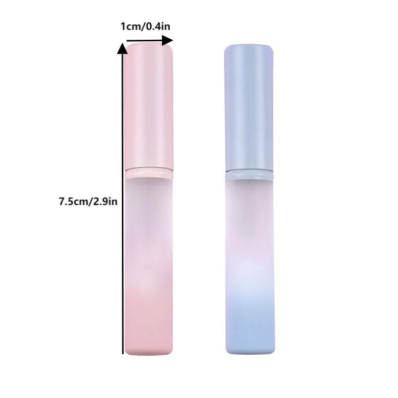 Gradual Silicone Lip Brush Lipstick Brush Lips Round Head Lip Makeup Brush With Cover Halo Dye Brush Lipstick Lip Mud Diy Apply