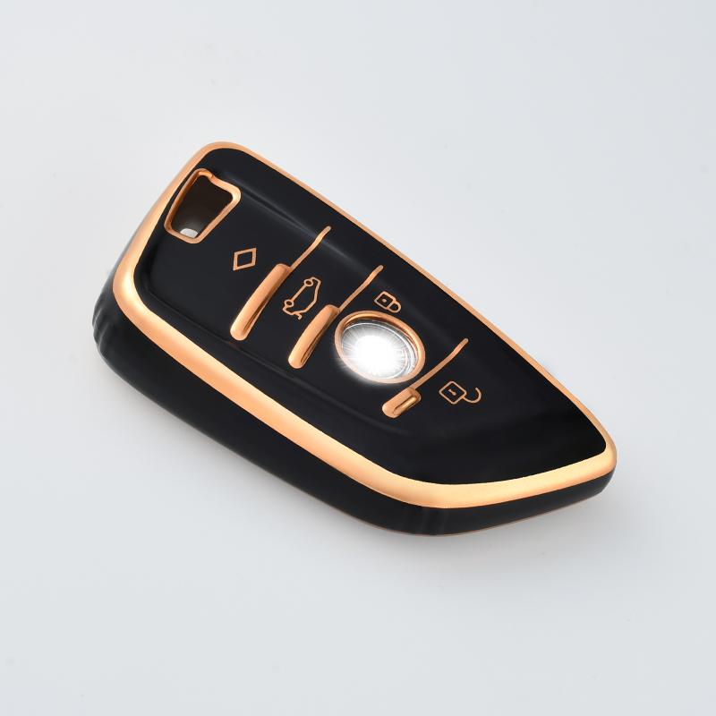 4 Buttons TPU Car Key Case Full Cover Fob For BMW X1 X3 X5 X6 Series 1 2 5 7 F15 F16 E53 E70 E39 F10 F30 G30 2023 Accessories