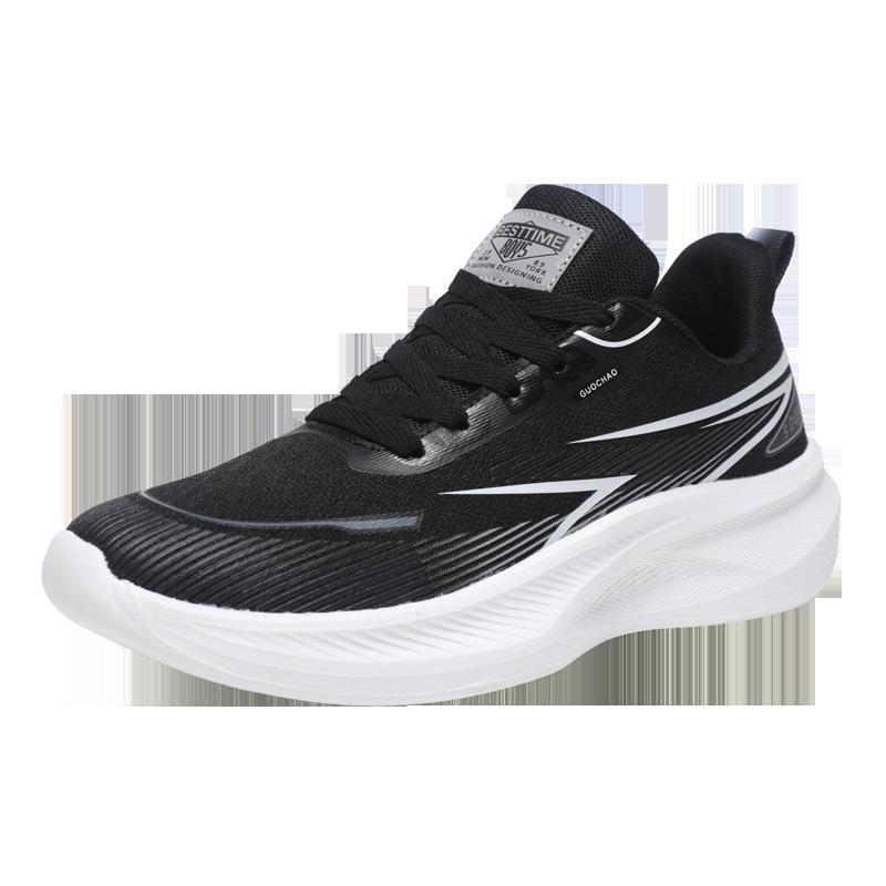 Summer breathable mesh sneakers new men's shoes platform versatile casual wear-resistant running shoes