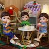 One Piece 6 Inches Cute Baby Dolls, Boy Model 13 Movable Joints Plastic Painted Eyes, For Children Girl Birthday Gift Toys