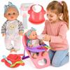 [PACZB] Baby doll with feeding accessories and seat Z3410