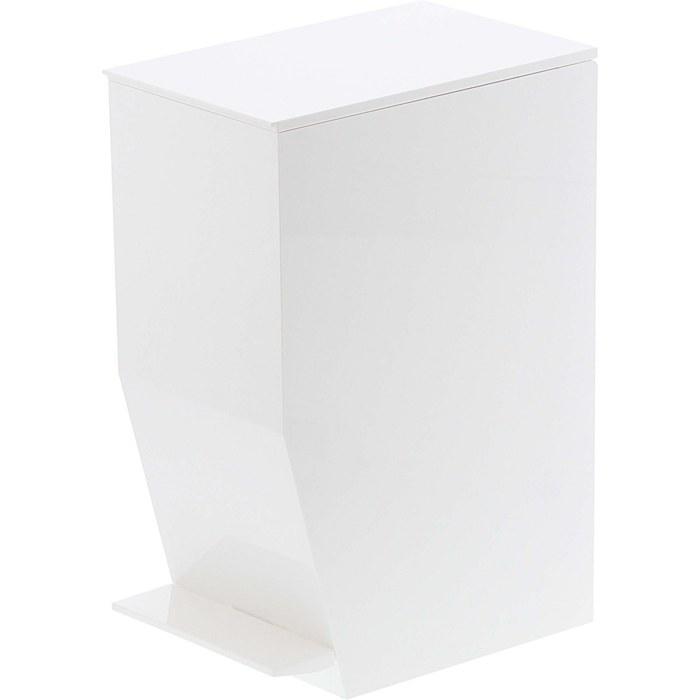 Yamazaki Pedal Toilet Pot White, Tower 3385, W12 X D19 X H27.5cm