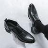 Hochwertige Brogue Plateau Lederschuhe Herren Klassische Dicke Hohe Absätze Hochzeit Business Gesellschaftsschuhe Herren Formell Büro Leder