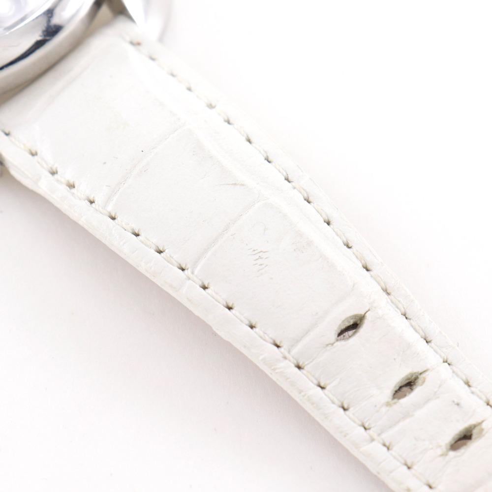 Gaga Milano Manure Watches 5020.8 WhiteDial Stainless Steel/leather Quartz Analog display unisex Used