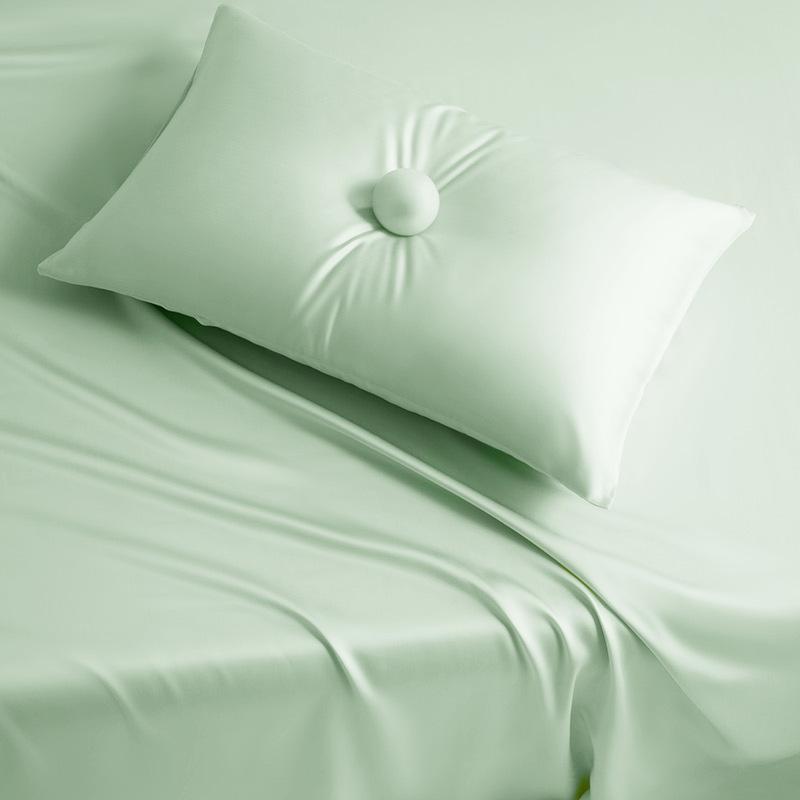 Tencel Pillowcase A Pair of Summer Cool Pillowcases Lyocell Solid Color Silk Pillow Towels