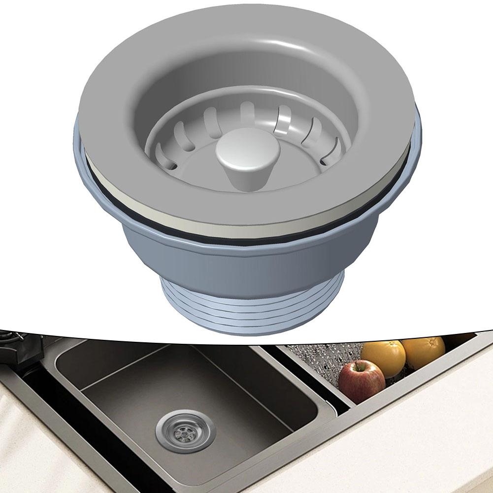1 Pcs 85mm Stainless Steel & PVC Sink Stopper Kitchen Sink Strainer Stopper Waste Sink Filter Kitchen Tools Part