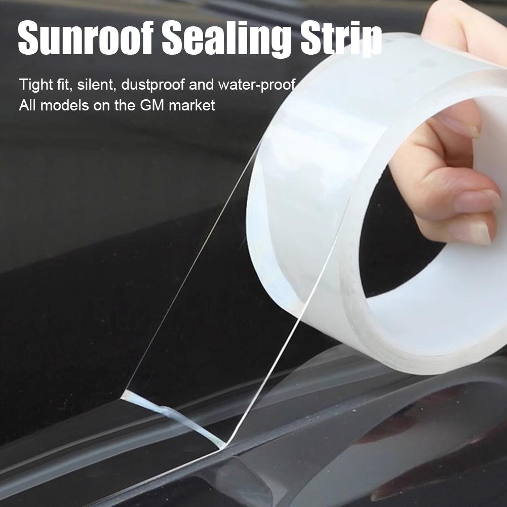 Car Sunroof Sealing Strip Waterproof Sticker Noise Strips Car Resistant High Sunroof Insulation Edge Temperature Seal M5S0