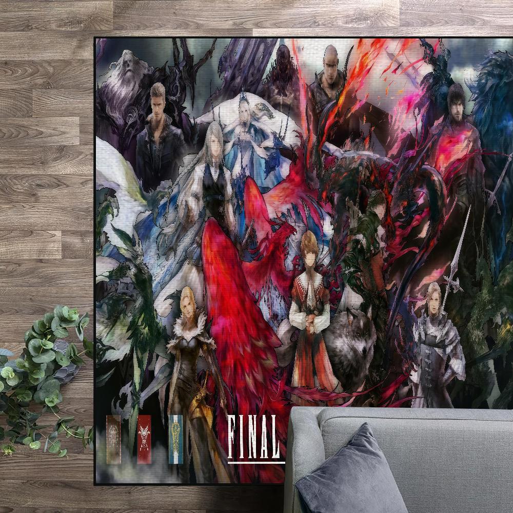 Hra F-Final Fantasy XVI Malý koberec Noční stolek Kuchyně Koupelna Obývací pokoj Domov Dům Ložnice Podložka na podlahu Rohožka Koberec Dekorace