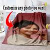 Customize Photos Customize Image Blanket Lightweight Personalized Blanket Soft & Cozy Perfect for Home Decor Couch Office Chair Picnics