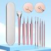 1 Conjunto Ferramenta de Remoção de Cravos Dupla Face Afiada Portátil Segura Extrator de Comedões Acne Espinha Mancha Cravos Pinça Ferramentas de Maquiagem