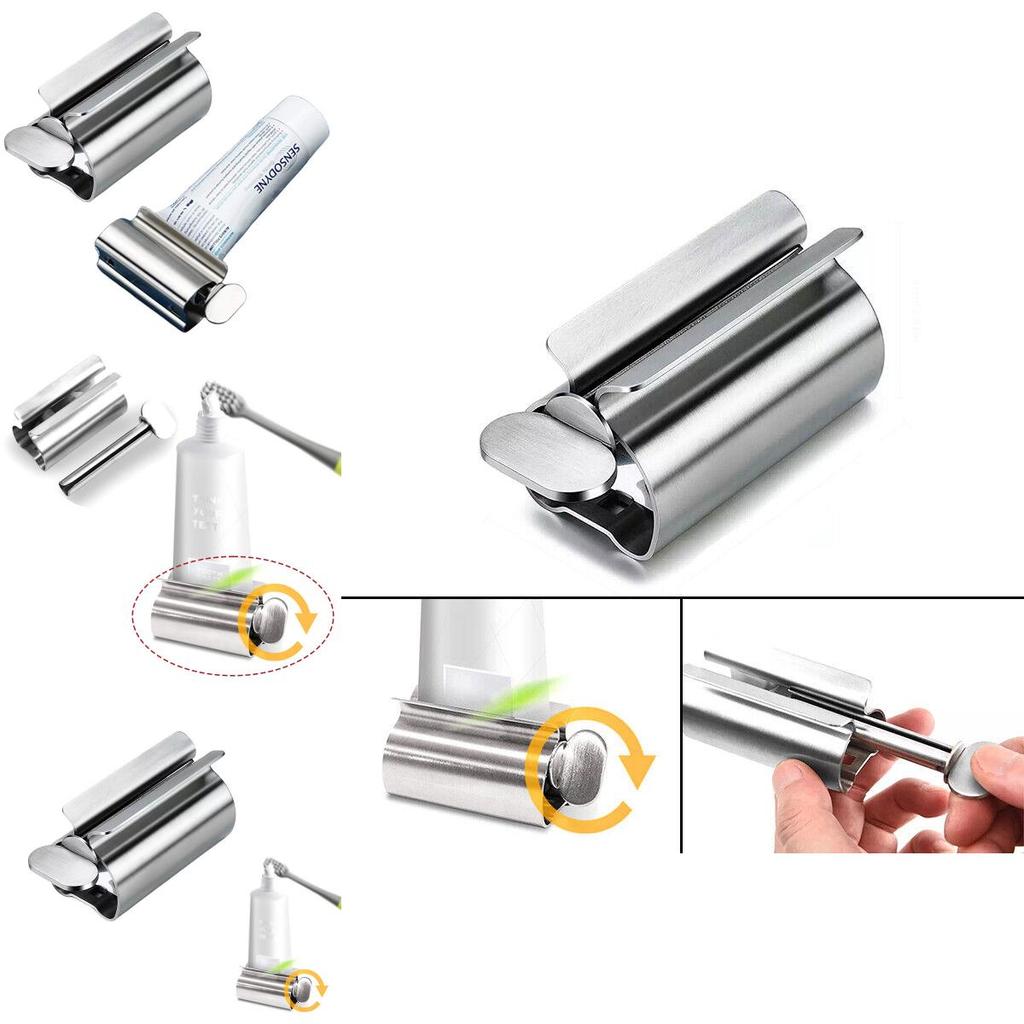 Stainless Steel Rolling Toothpaste Tube Squeezer Durable And Easy-to-use Dispenser