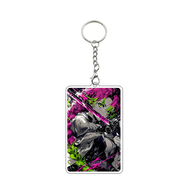 Anime Nezuko Agatsuma Zenitsu Kanroji Mitsuri Cartoon Cool Acrylic Keychain Accessories Figure Pendant Charm Decor Gifts Toys