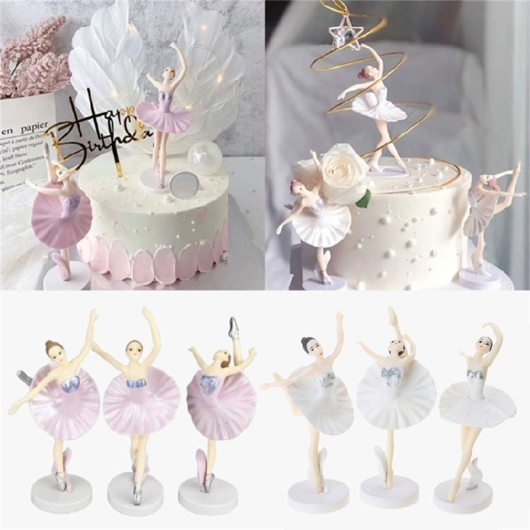 Ballerinas Cake Decoration Pack for Girls Birthday Party Cupcakes Decorations