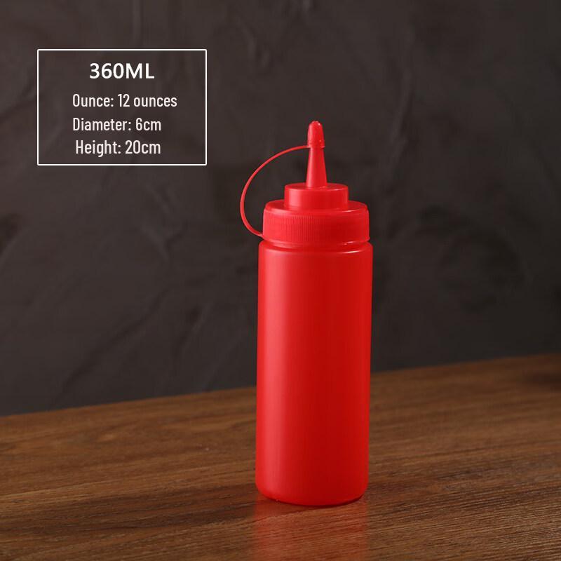 ZISIZ Plastic Squeeze Bottle for Sauces & Dressings