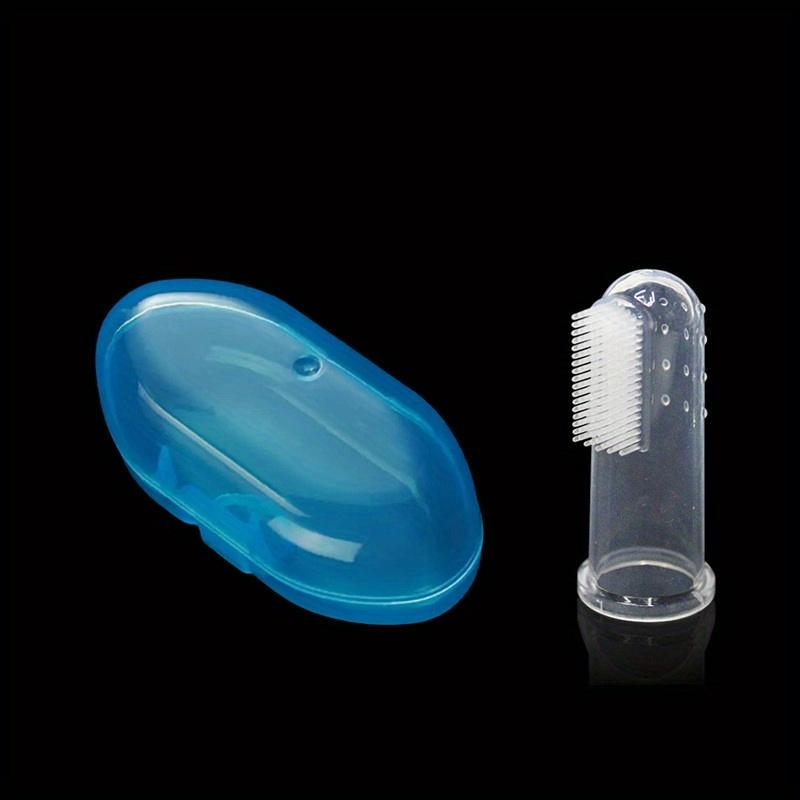 

Супермягкая зубная щетка на палец для домашних животных с коробкой, игрушка, щетка для плюшевой собаки, неприятный запах изо рта, зубной камень, инструмент для чистки зубов, собак, кошек, товары для домашних животных 1 set синий