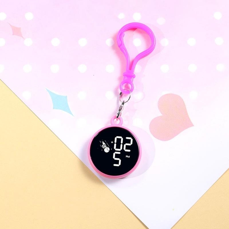 LED Electronic Wristwatch With Date Display Electronic Hanging Watch Keychain Pocket Watch Digital Clock