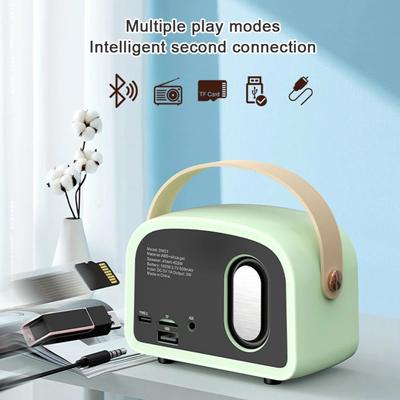 Handle FM Receiver Classical Music Bluetooth-compatible 5.0 Bluetooth Speaker With MIC Mini Radio