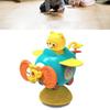 Suction Cup Rotation Toy Detachable Baby Cartoon Car Infant Rotary Top Sensory Toy for Bathing