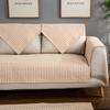 Houndstooth Sofa Cushion Cotton Thread Orange Four Seasons Fabric Anti-slip Leather Sofa Cover Combination