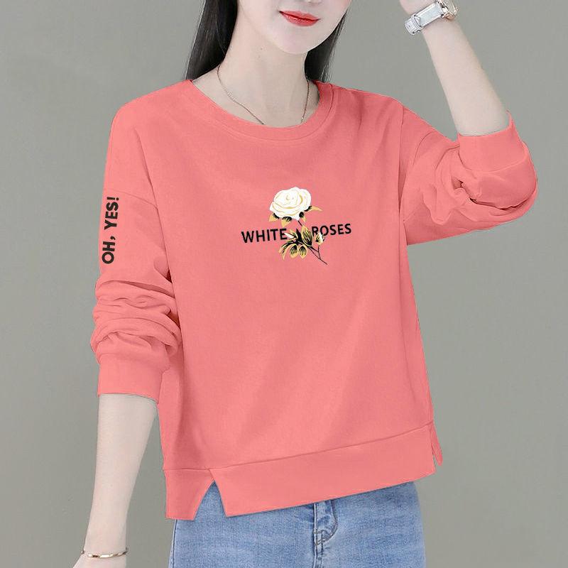 YYFS Damemote Uformelt vår høst med lange armer bluser og skjorter med o-hals