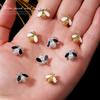 10 Stück Retro-Gold-Silber-Punk-Stil, Legierung, Nagelschmuck, Biene, Metall, Nagelkunst-Dekoration