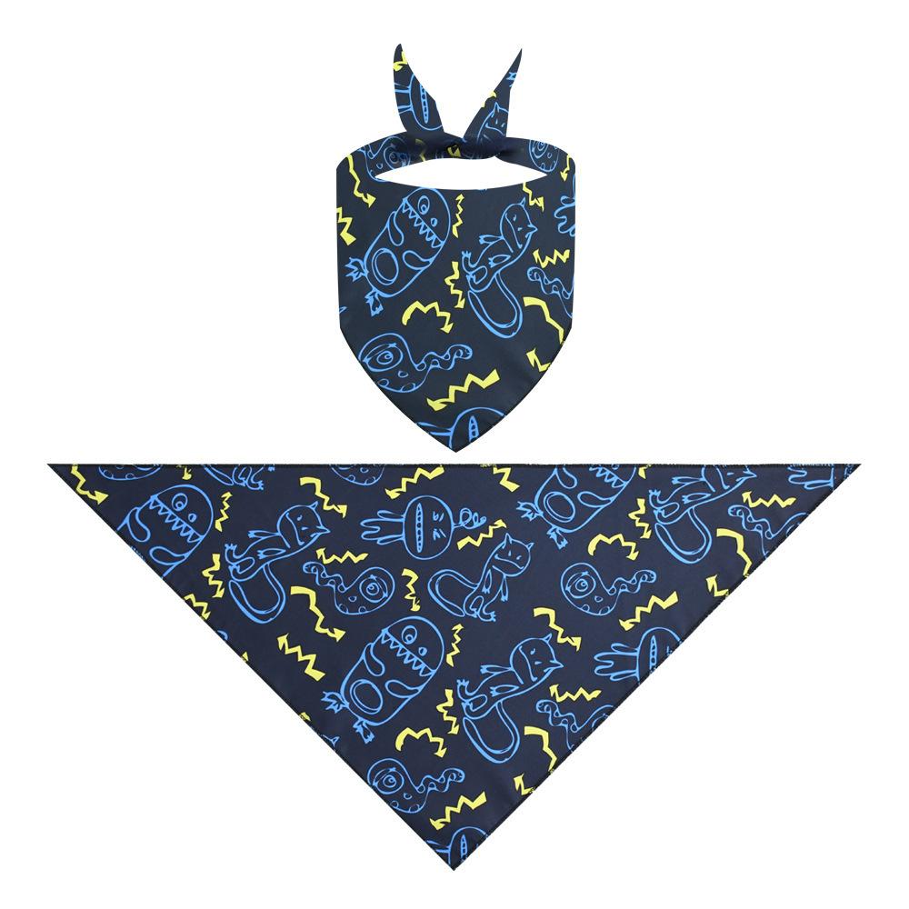 Halloween Pet Bandana Triangle Bib For Cats And Dogs Adjustable Collar Scarf Printed Neck Accessories Puppy Kitten Costume Decor