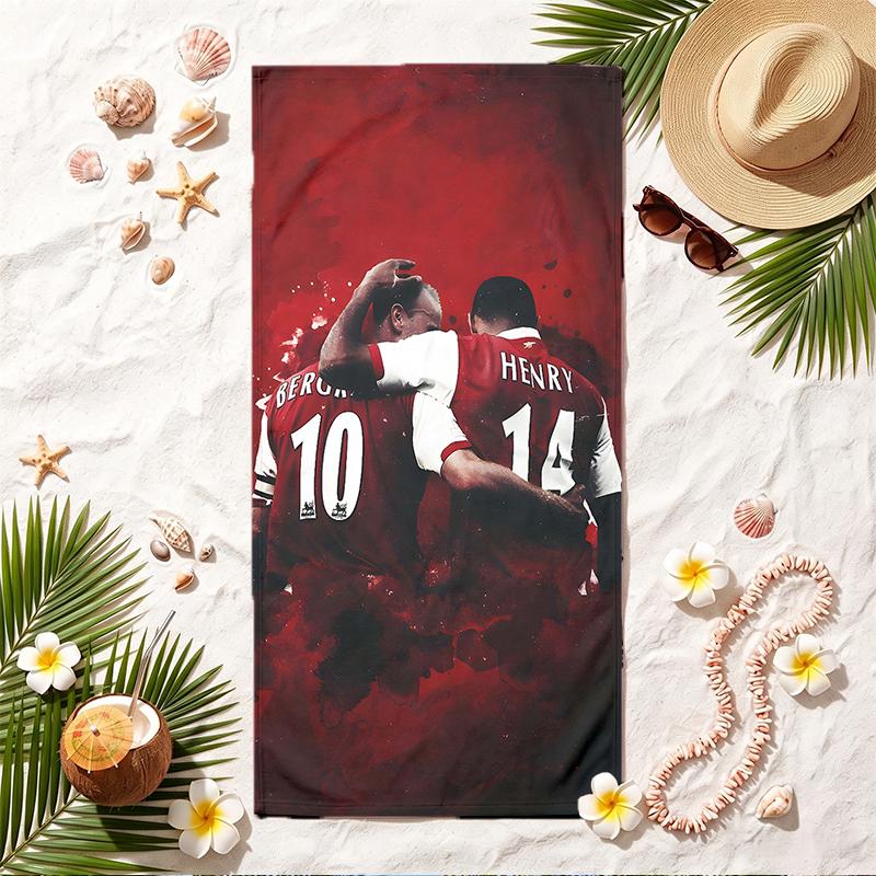 ARSENAL Soft Beach Towel Stylish Beach Pool Towel for Summer Seaside Vacation Travel