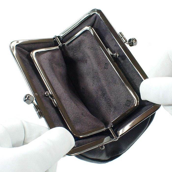 [Inden-ya] [Inden] Coin Purse 340 Oya-Ko Deer Leather Red X White Lacquer Ajisai Pattern 1501-13-174 Red, White
