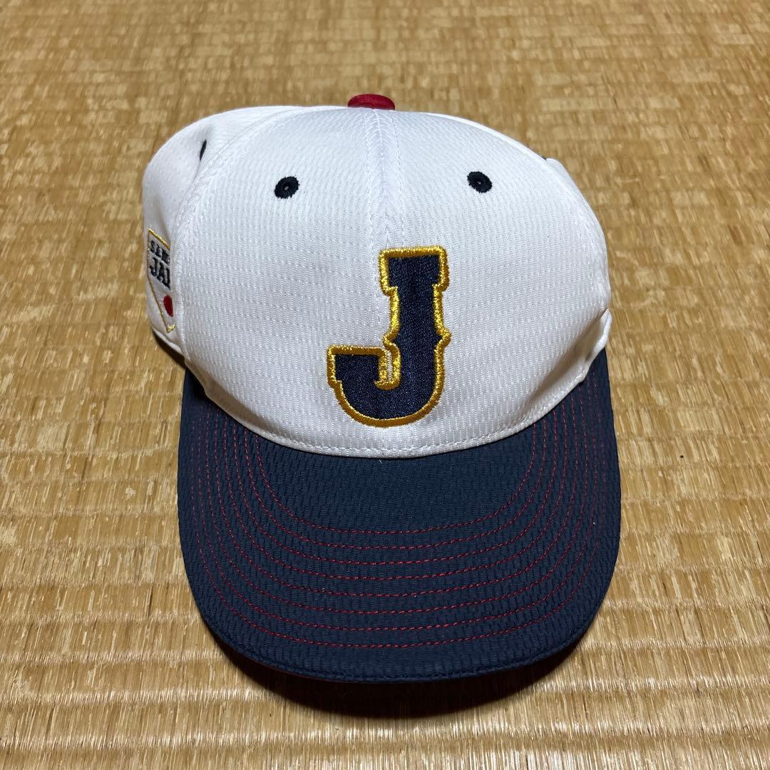 Used Samurai Japan Baseball Cap White/Navy