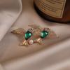 Exquisite Winged Bird Brooch Light Luxury Pearl Animal Pin High-end Women's Coat Suit and Corsage