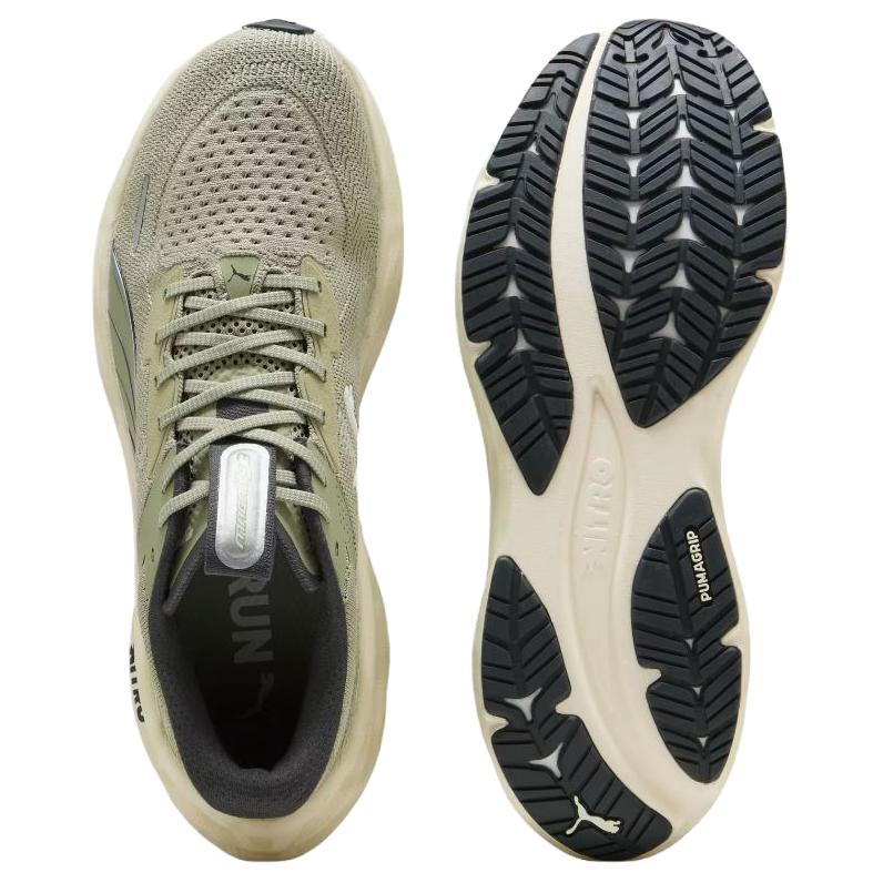Puma Magnify Nitro 3 Terrains Classic Comfortable Breathable Support Running Shoes Men sneaker Light-Olive-Green 312342-01