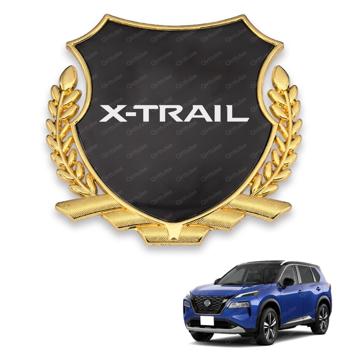 

Car Metal Car Sticker Car Logo Decorative Sticker Mirror X-Trail Emblem, Emblem, X-Trail T32/31/33 Decal, (Gray Finish, X-Trail) серый