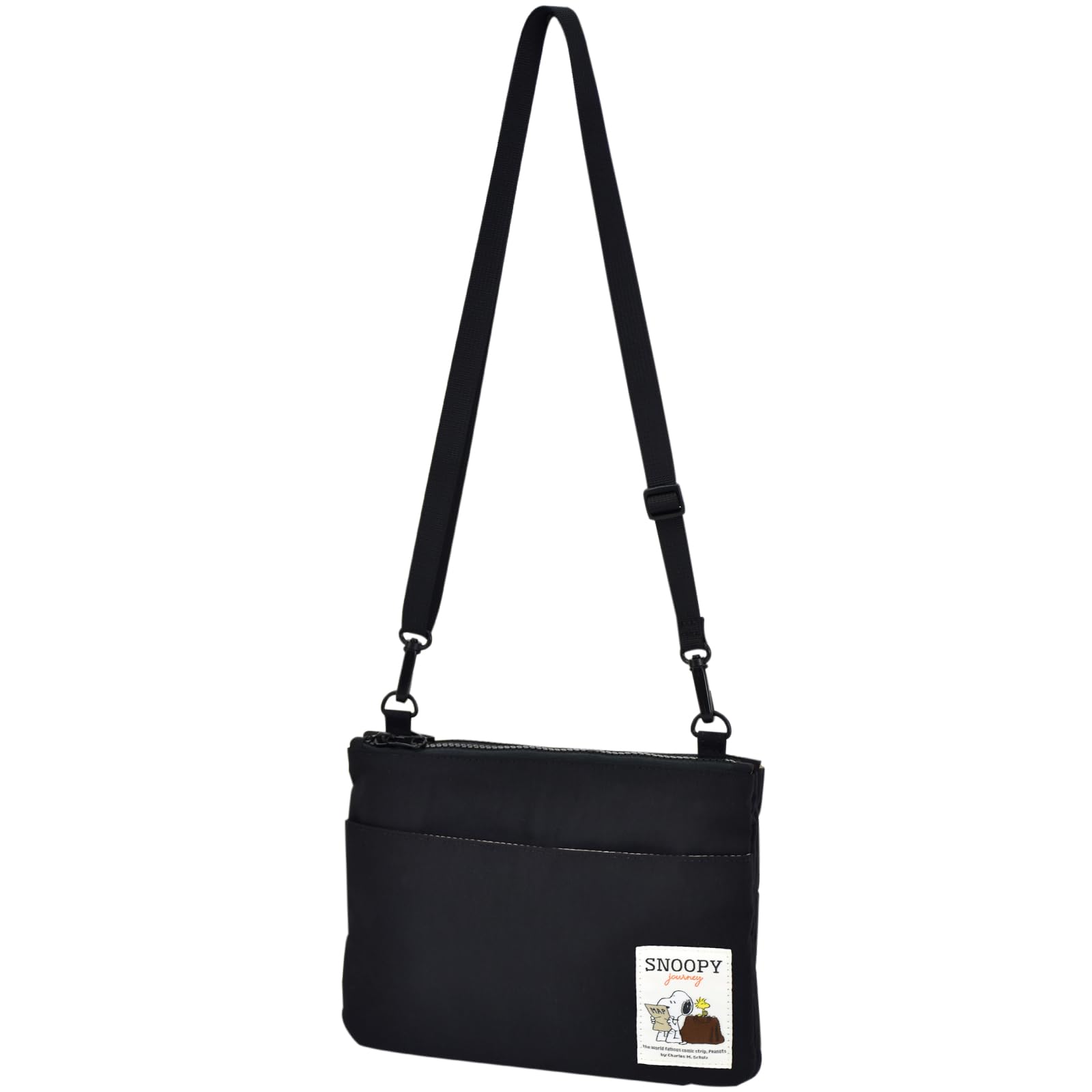 

Snoopy Woodstock Shoulder Mini Crossbody Black Bag, Bag, Sacoche, Bag, Polyester, Lightweight, Small, Logo,