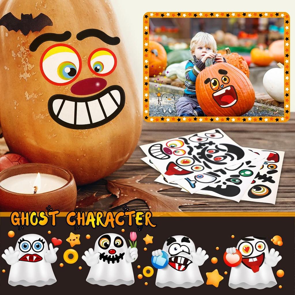 Trend National Charming Diy Pumpkin Stickers For Halloween Party And Crafting Fun