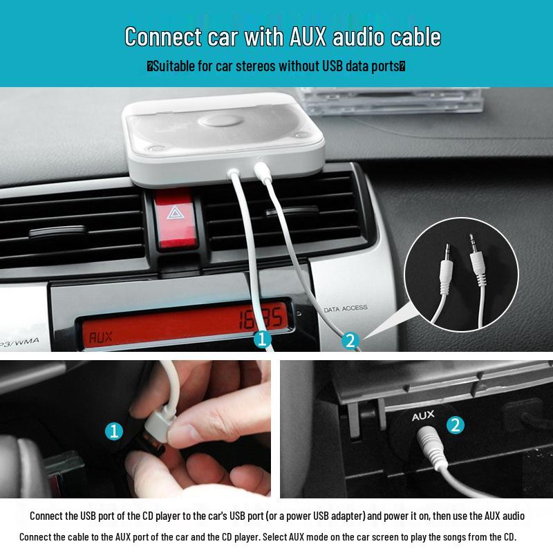 Universal External USB Car CD Player with Lossless Playback