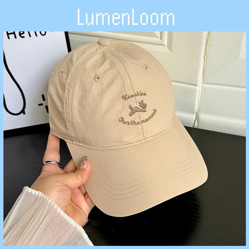 Newest Quick Dry Cute Cartoon Embroidery Baseball Cap For Men Women Summer Sun Protection