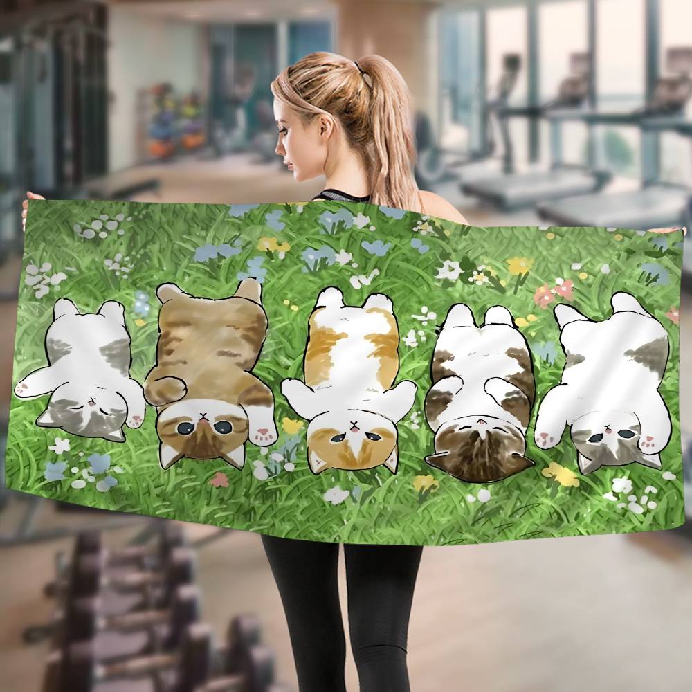 Funny Cat Mofusand Big Microfiber Beach Towels Quick Dry Towel Sand Beach Towels Pool Towel For Travel Swim Pool Yoga