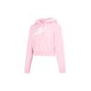 Nike Sportswear Club Fleece Women's Oversized Crop Graphic Hoodie Pink DQ5851-690
