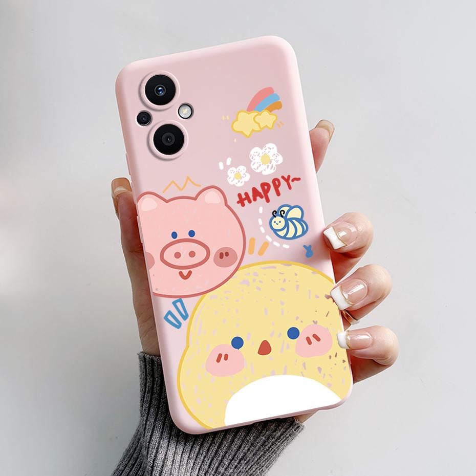 For Oppo Reno7 Z 5G Case Reno 7 8 Lite Bear Cartoon Frog Soft Silicone Phone Case For Oppo Reno 7Z 8Z Reno7Z 5G Back Cover Capa