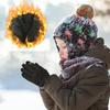 Guanti da Bicicletta Invernali Antiscivolo per Bambini, Dita Intere, Touch Screen, Caldi, Resistenti al Freddo e al Vento, Antiscivolo