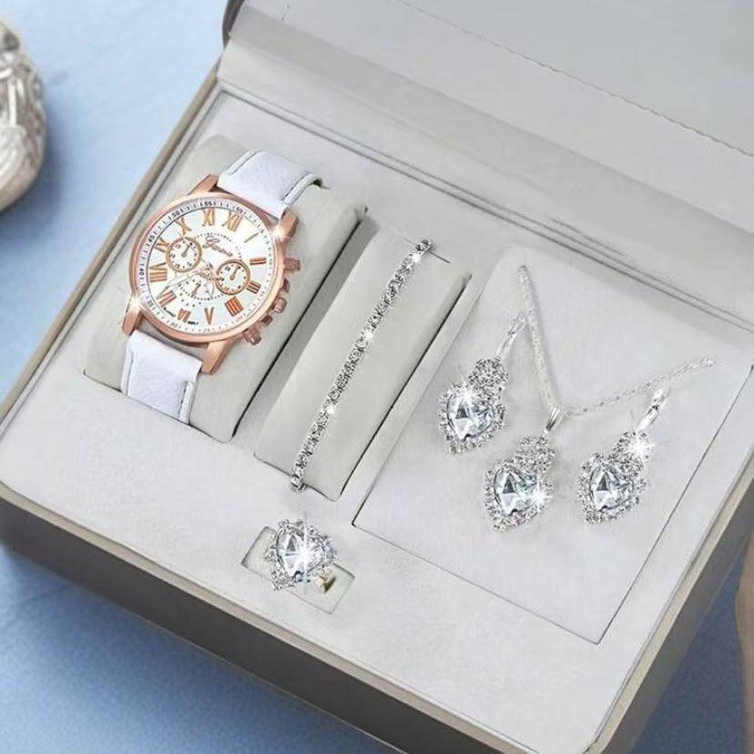 Watch Watch Women'S Quartz Quartz Watch Hong Kong Style Fashion Women'S Watch Women'S Jewelry Set Watch