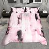 Homewish Watercolor Ombre Aesthetic Duvet Cover Set 2pcs/3pcs, Graffiti Oil Painting Bedding Set, Modern Gradient Bed Set
