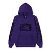 Jujutsu Kaisen Men Women Fleece Hoodie Jujutsu Kaisen Front Back Graphic Kanji Print Autumn Winter Anime Streetwear Hooded Sweatshirt