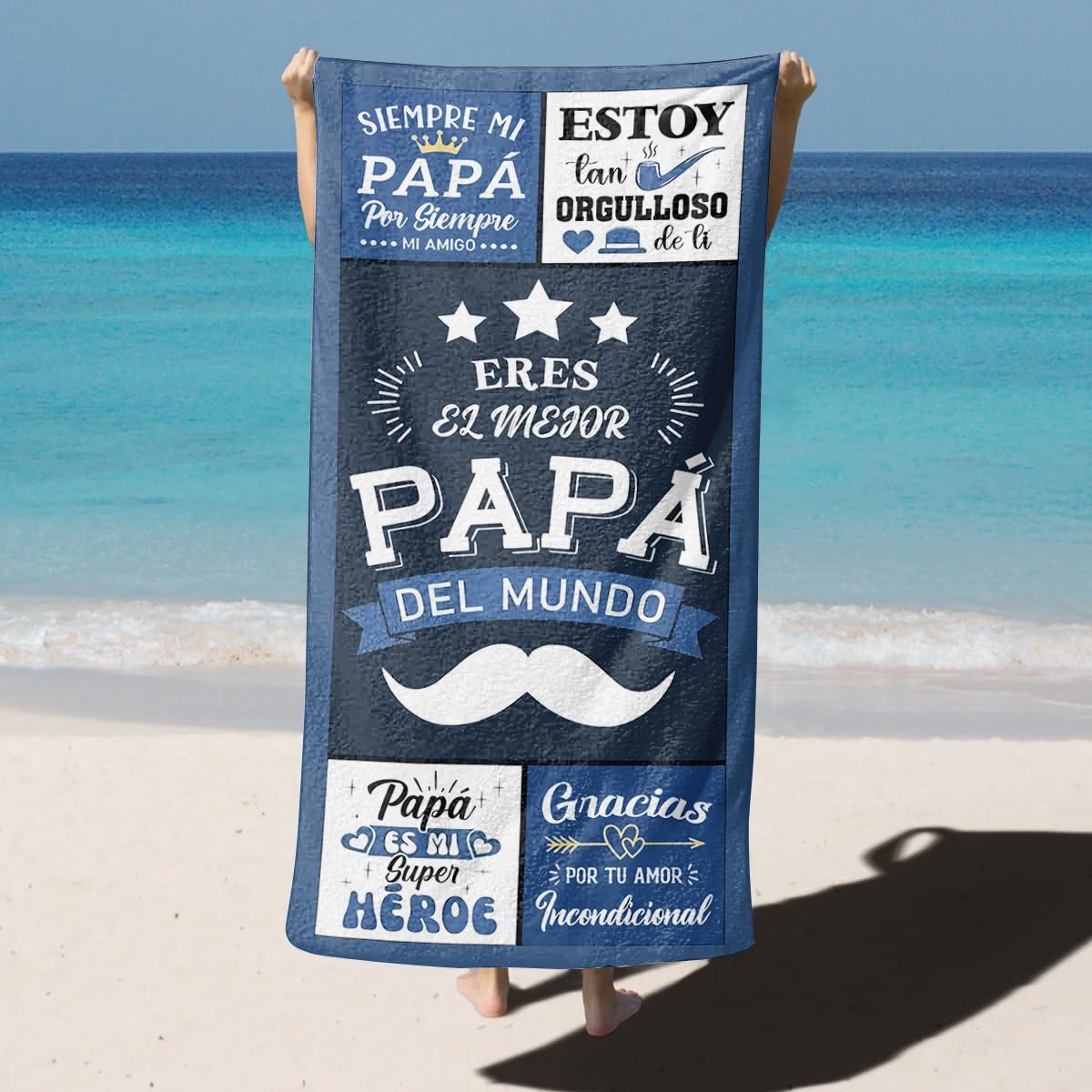 

1PC Beach Towel for Abuela Abuelo Mama Papa Mother s day Father s day Quick-Dry Sand free Towel For Bath Yoga Tourism Swimming W40*H60(CM)