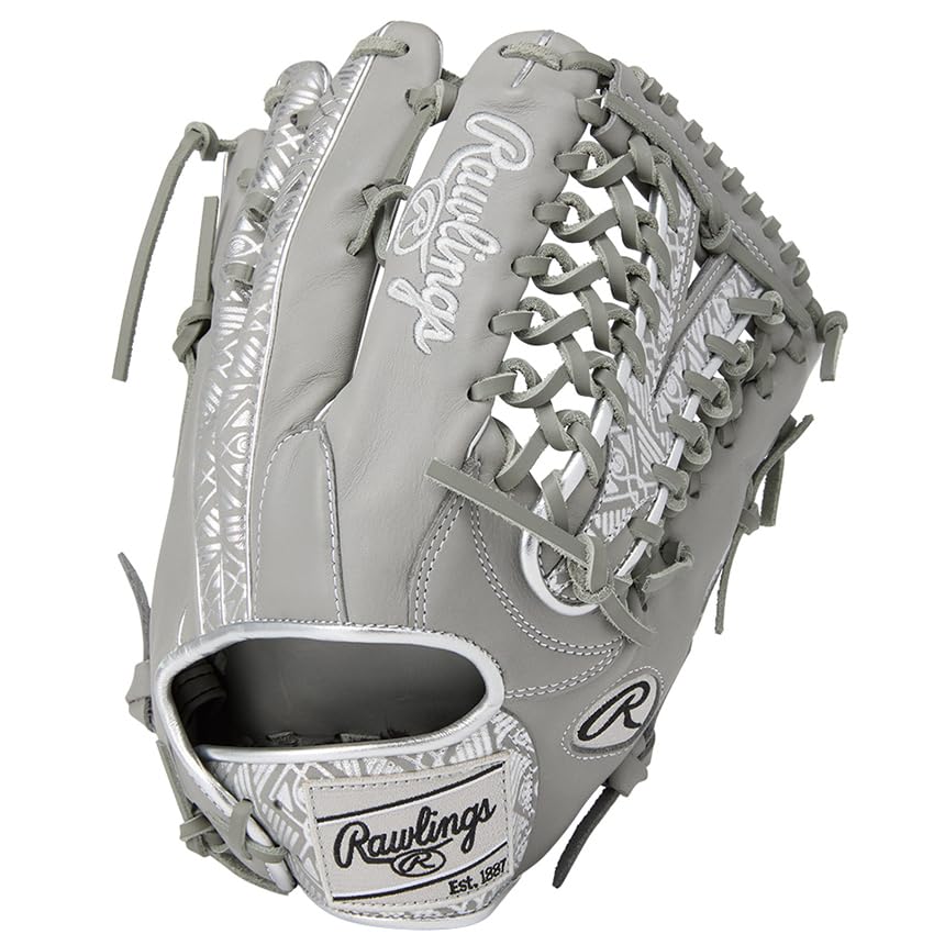 

Rawlings CLOUD METAL GR5FHCY70 Baseball Throw HOH® Glove, Soft, Outfielder s, Gray/Platinum, 13-inch, Right-Handed