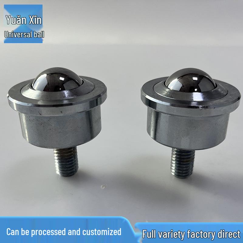 Heavy-Duty Stainless Steel Universal Wheel with Stem Car-Type Bullseye Ball Bearing