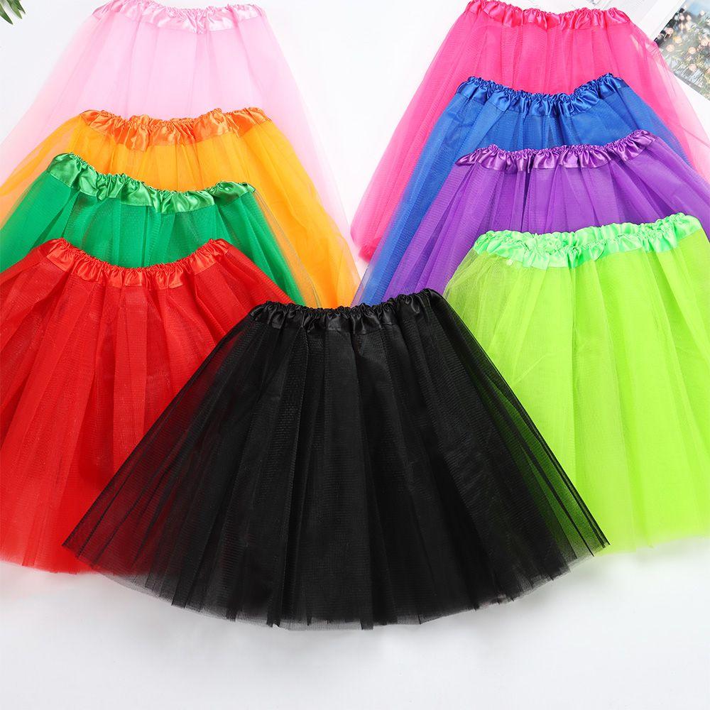 Fashion Party Elastic Pleated Dance Tutus Skirt Puffy Skirts Lolita Petticoat Ballet Skirts