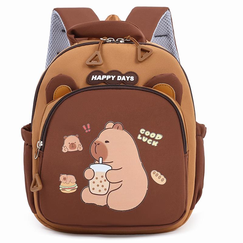 

Kindergarten Capybara Schoolbag Children s Bags Go Out Capibala Small Backpack Girls and Boys Contrast Shoulder Bags. .