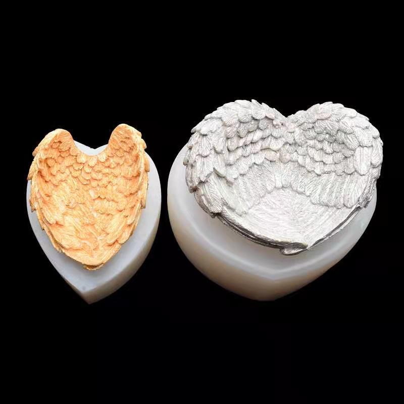 Mold din silicon pentru aripi de înger pentru difuzor auto și ornamente de birou