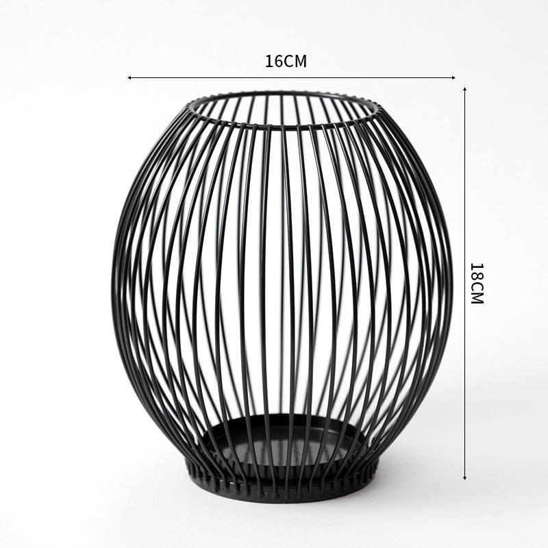Household  Ironwork Handicrafts Living Room Candle Base Dining Table Decorative Candlestick